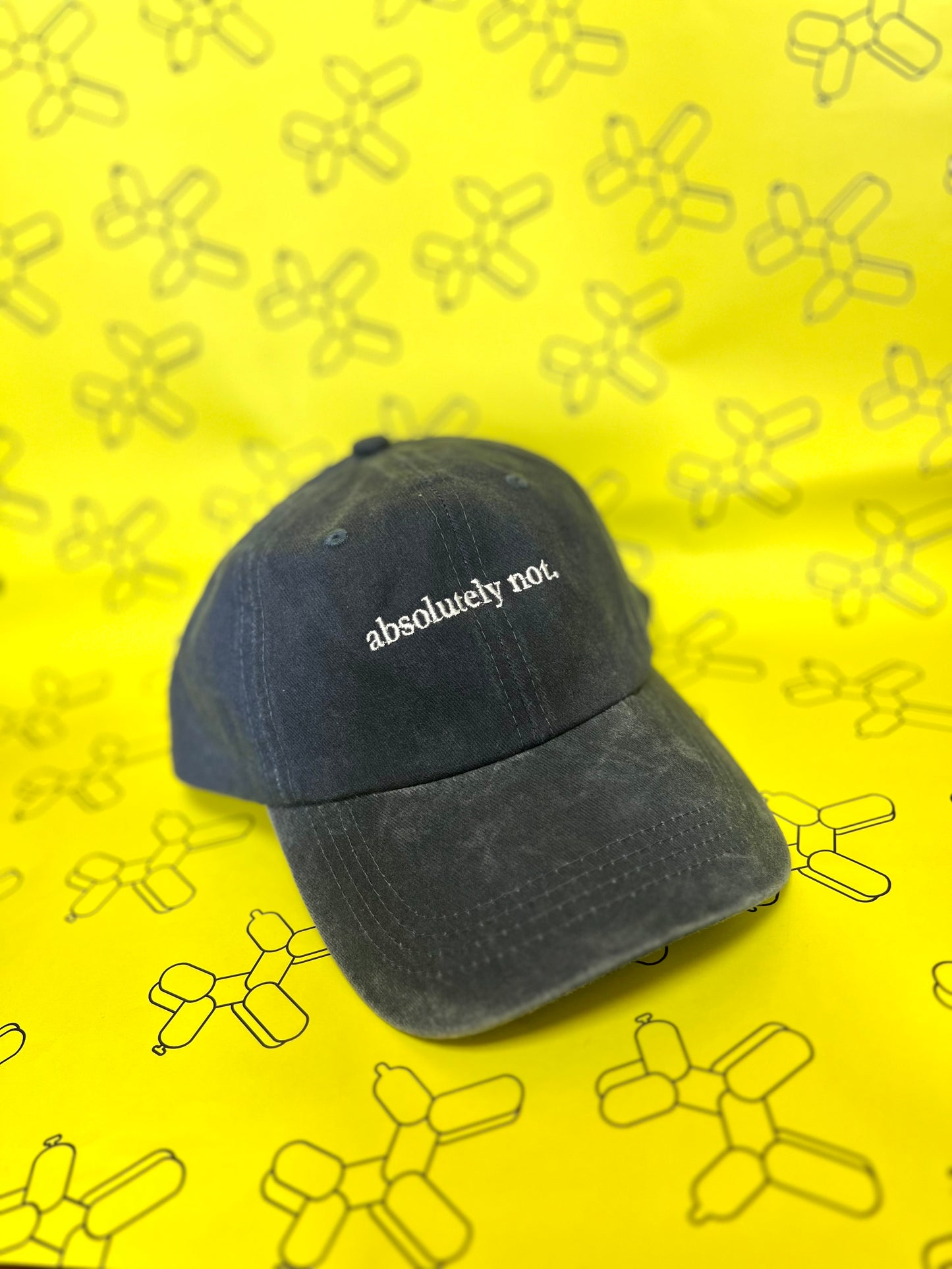 'Absolutely Not' Baseball Cap By Stanley Road