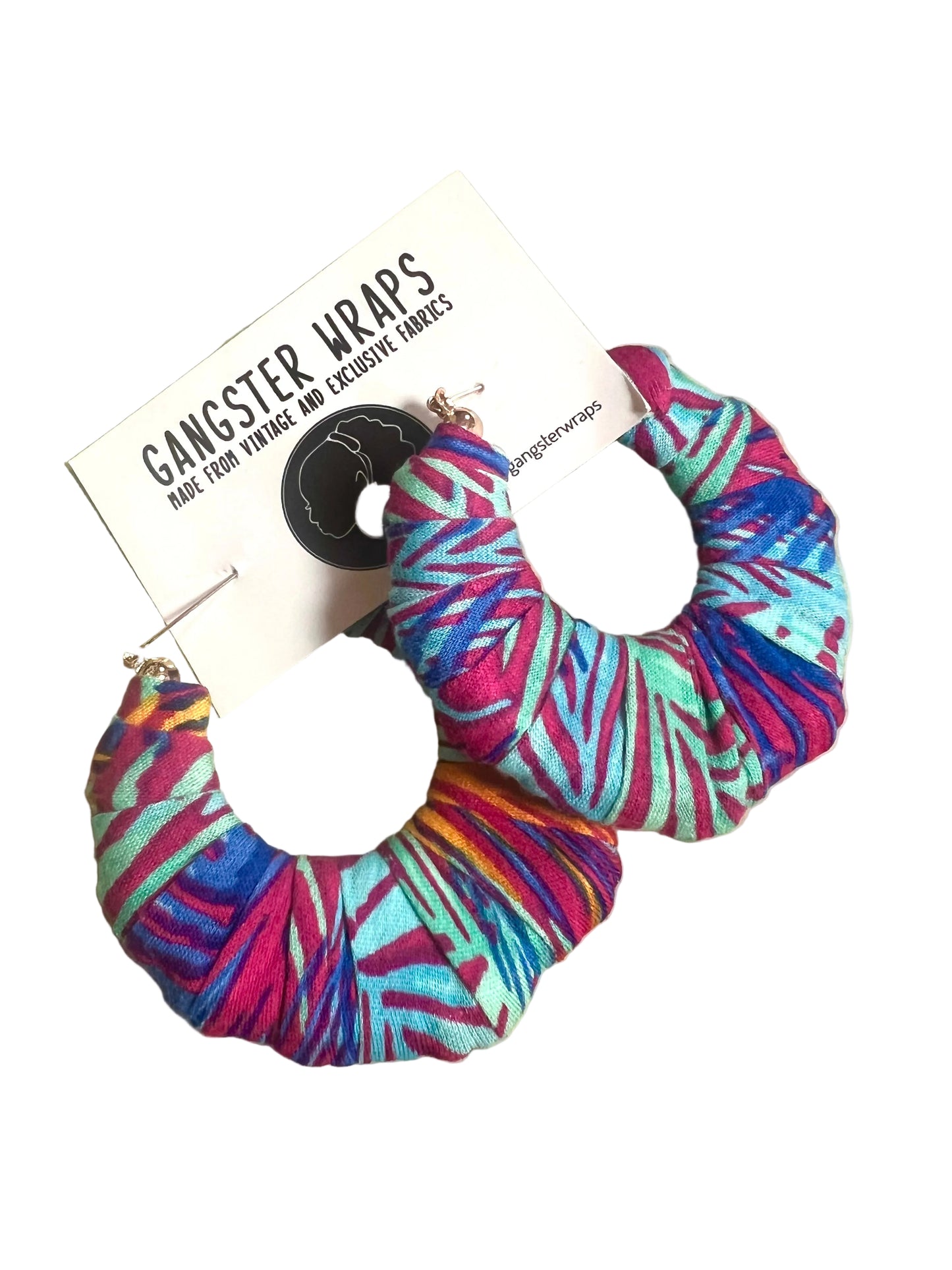 Handmade wrapped Earrings by Gangster Wraps