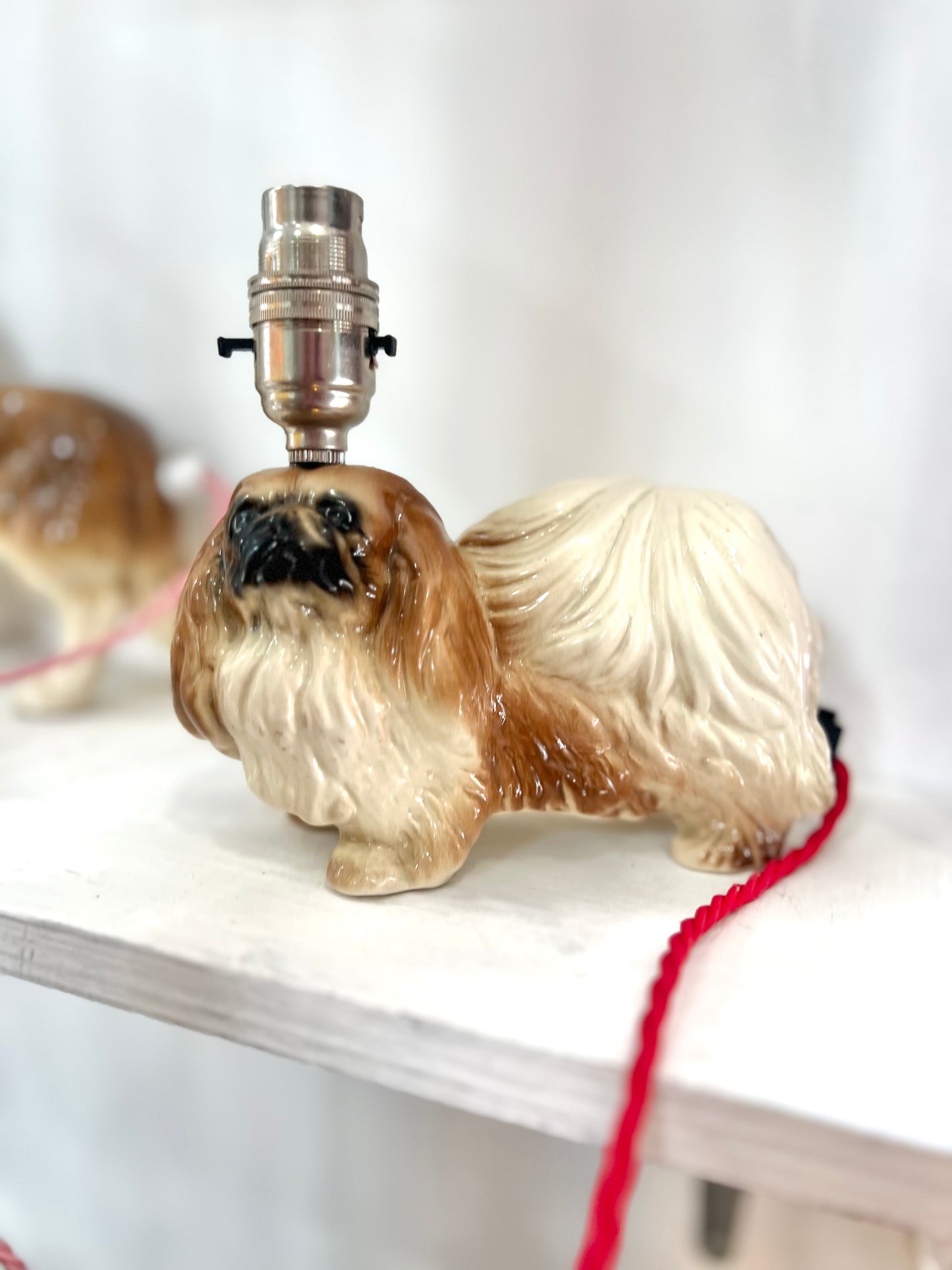 Vintage Pekingese Dog Lamp by Lost & Foundry