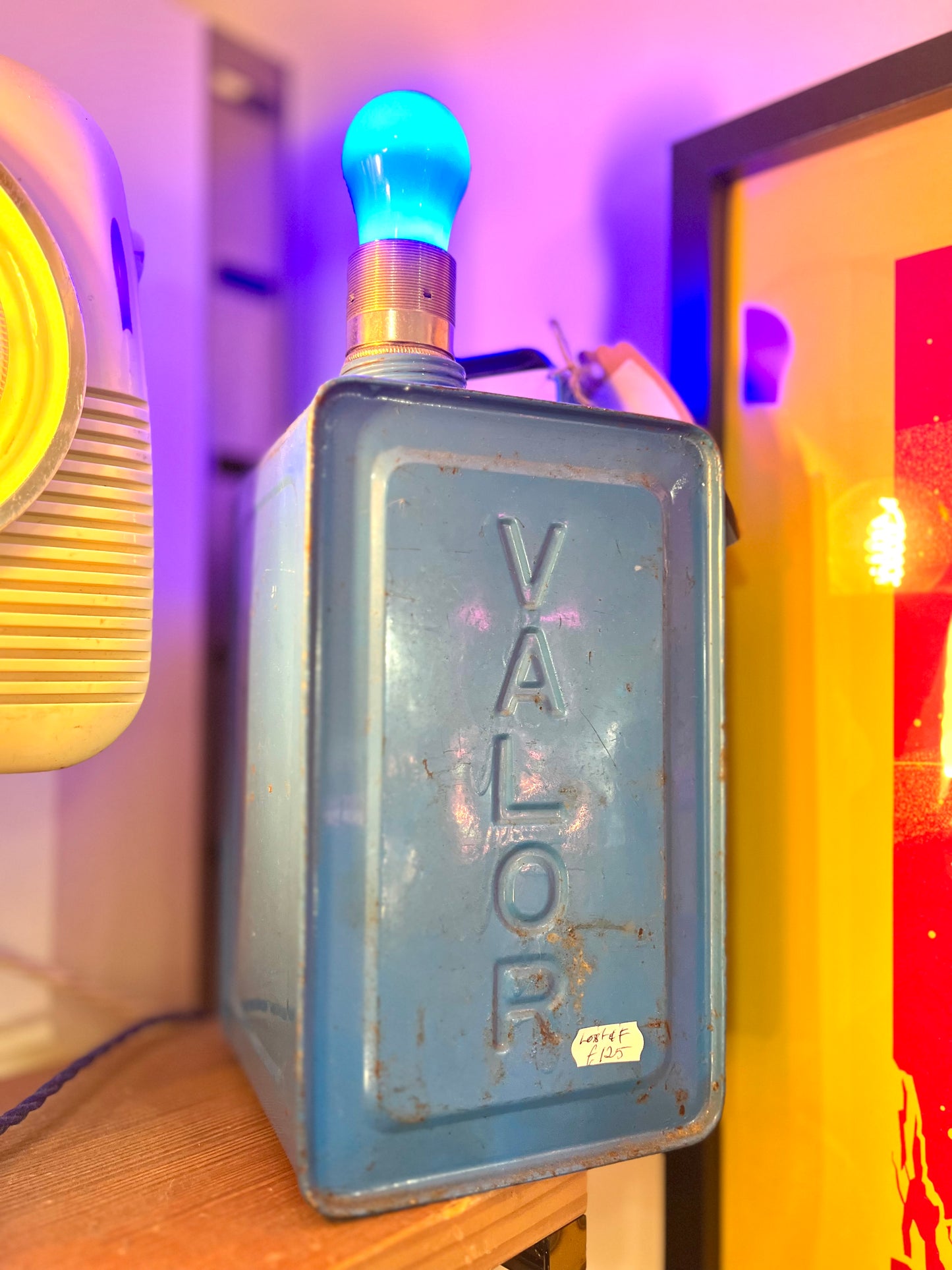 Vintage Valor gallon tin canister Lamp by Lost & Foundry