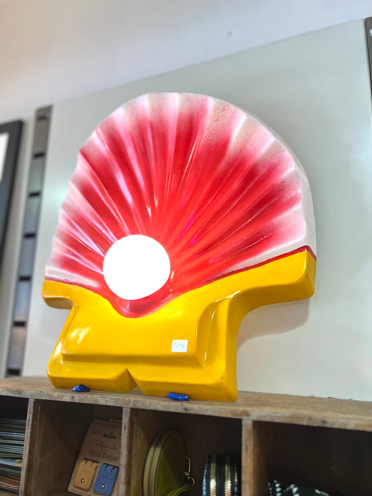 Vintage Shell Logo Lamp by Lost & Foundry