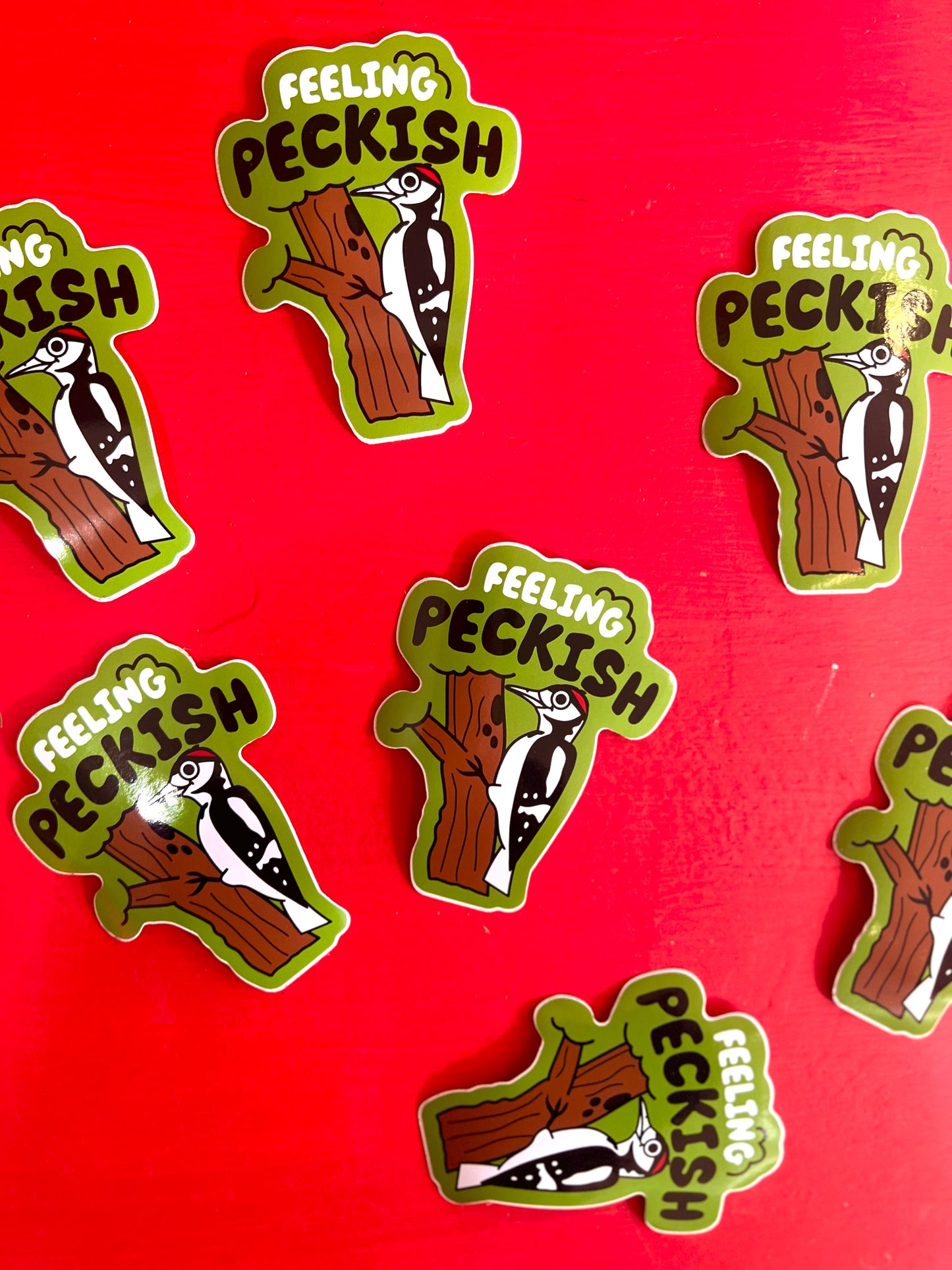 Feeling Peckish Large Sticker By Hello Dodo