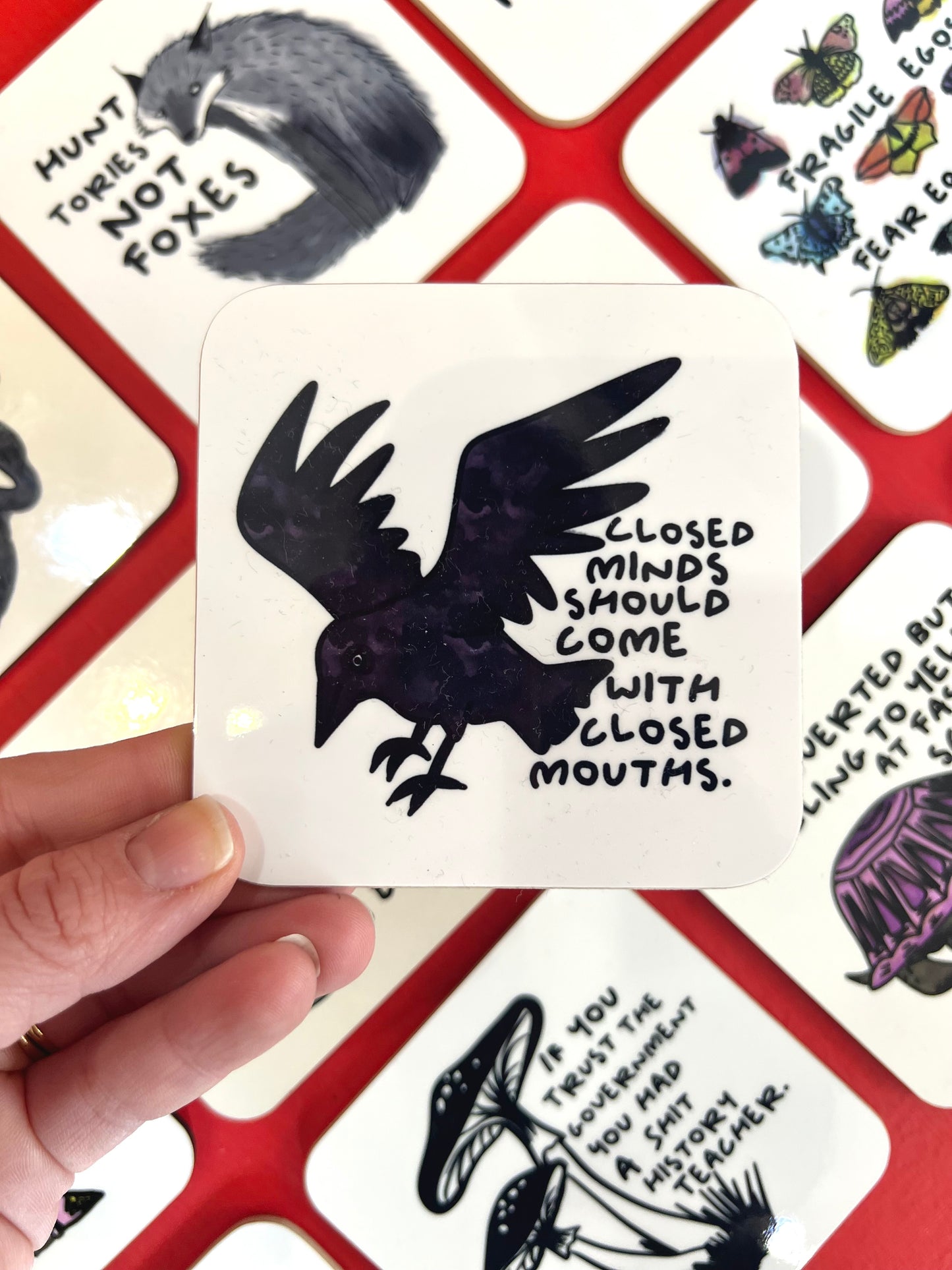 Closed Minds Coaster by Daze Made