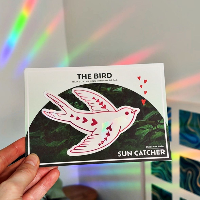The BIRD - Suncatcher Window Decal by Gleeful Hive