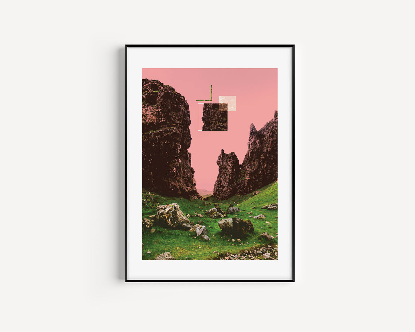 Inwith photography and graphic Art Print by Basz