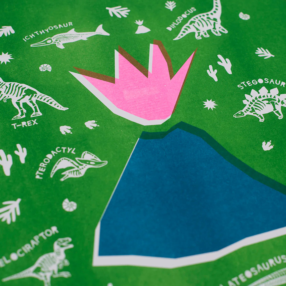 Dinosaur Guide A3 Riso Print by Bella & Phoenix