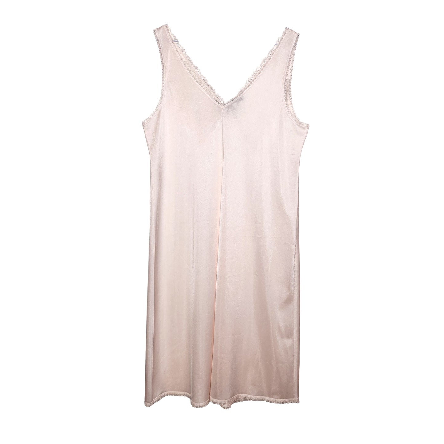 Blush Pink Slip Dress with Mini Black Velvet Bow by Odd Janko