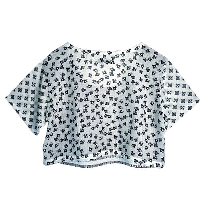 Odd Crop T-shirt in Black And White by Odd Janko