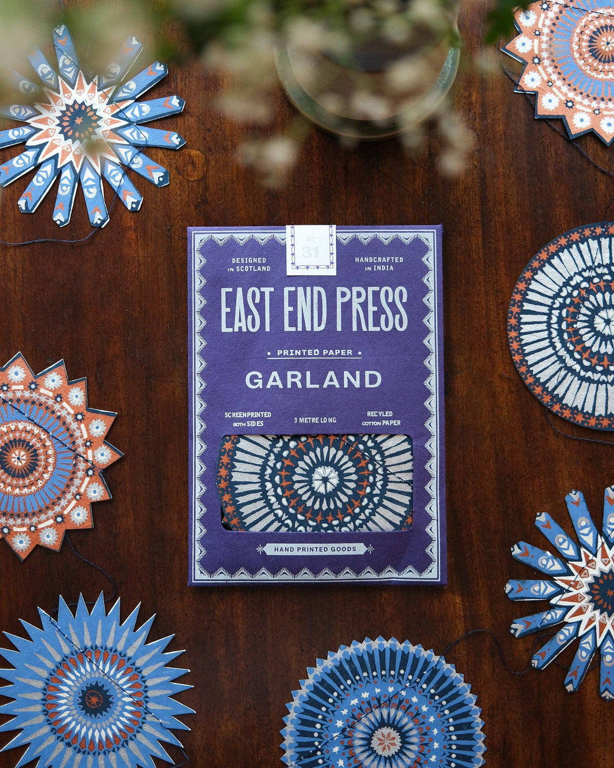 Stars Sewn Garland By East End Press