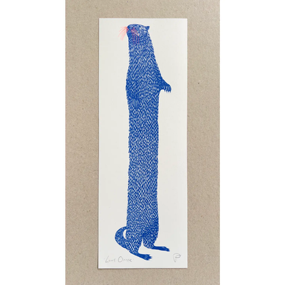 Long Otter Art Print by Strangford