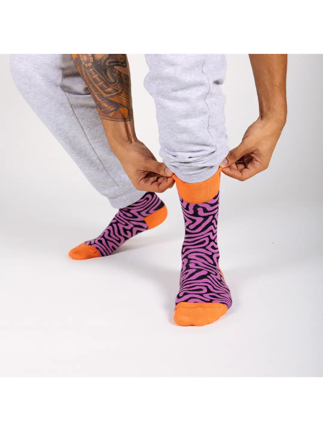 Roots Purple Socks by Afropop