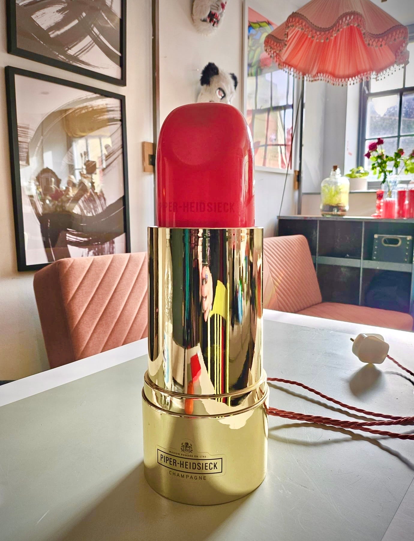 Lipstick Lamp by Lost & Foundry