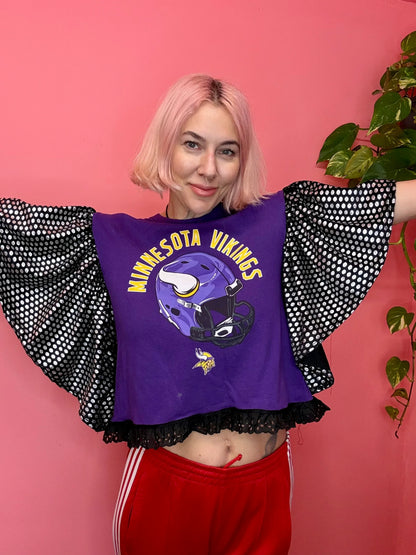 Vikings Wings Puff Vintage T-shirt By ByByrd