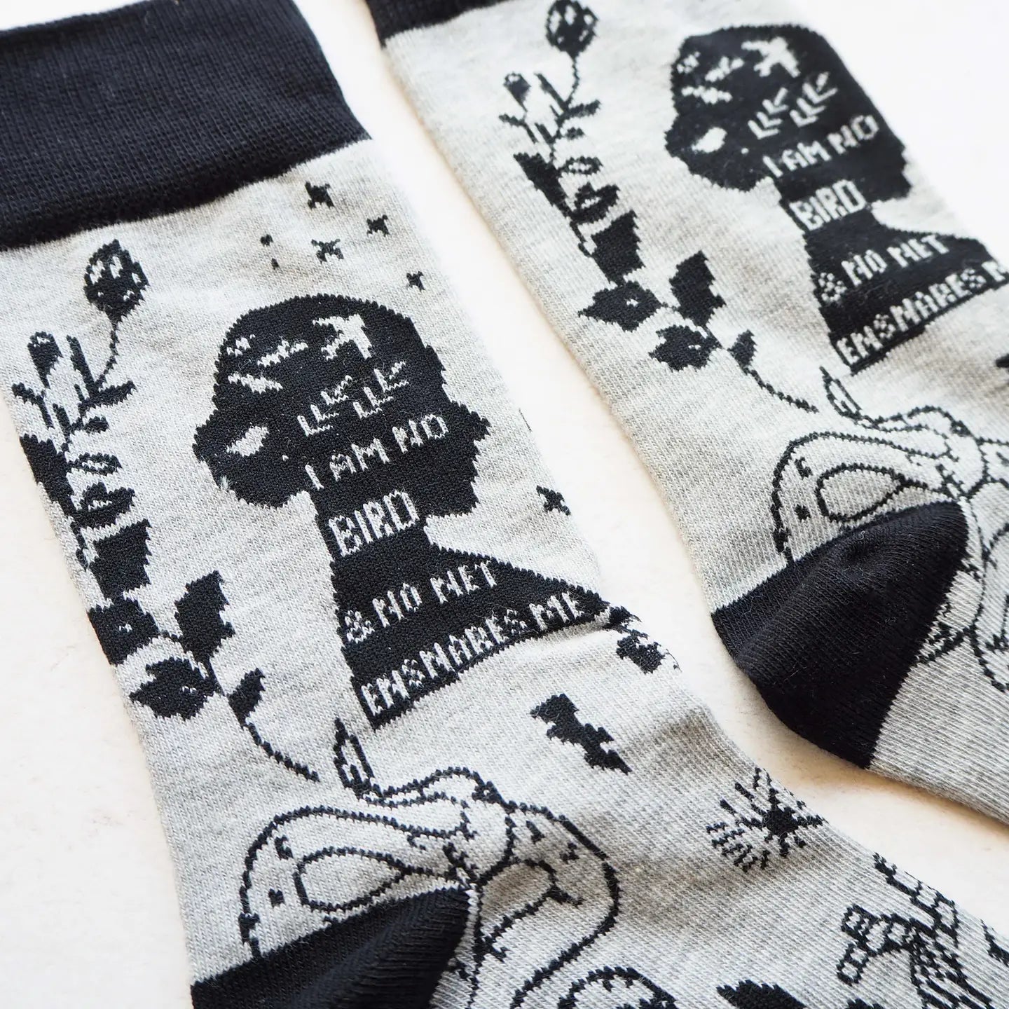 Gothic Literature Patterned Socks by Literary Emporium