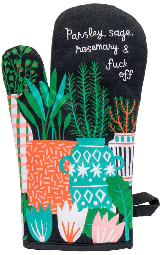 Parsley, Sage, Fuck Off. Oven Mitt by Incognito