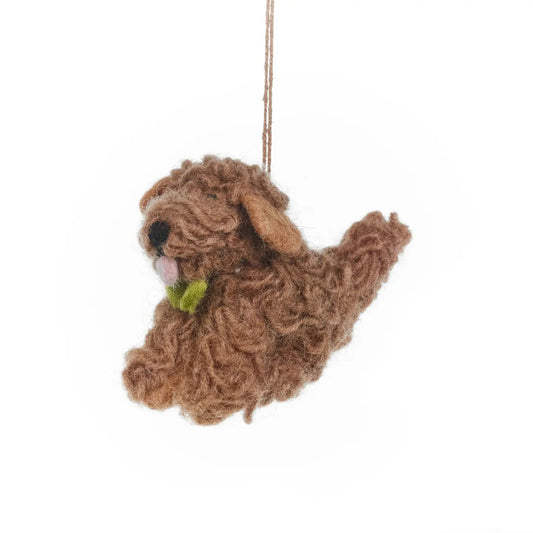 Cassie the Cockapoo Hanging Decoration by Felt So Good