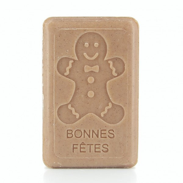 Seasonal Bonhomme Pain D'epices (Gingerbread Man) 125g Soap by Savons.com