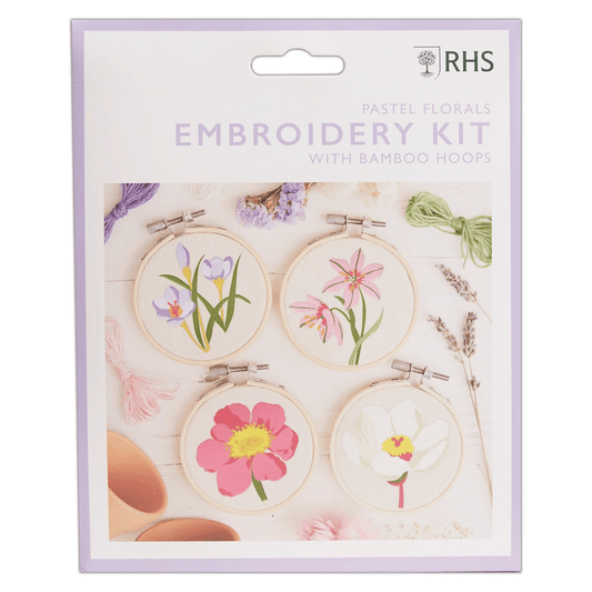 Embroidery KIT Hoop Pastel Florals  By West Design
