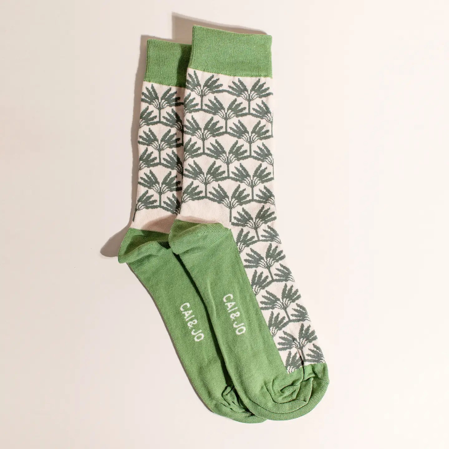 Palm Leaf Socks by Cai & Jo