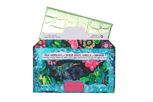 Sweet Nectar, Milk Chocolate Bar with Wafer Pieces, Vanilla by ARTHOUSE