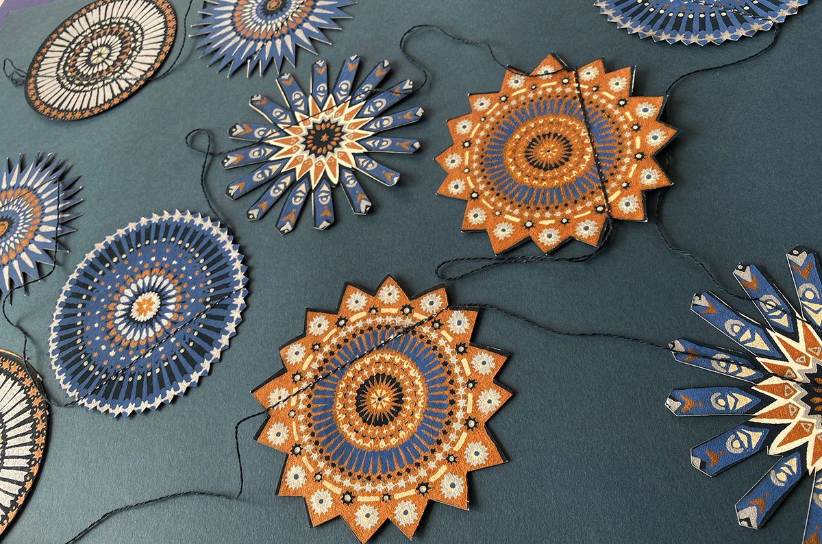 Stars Sewn Garland By East End Press