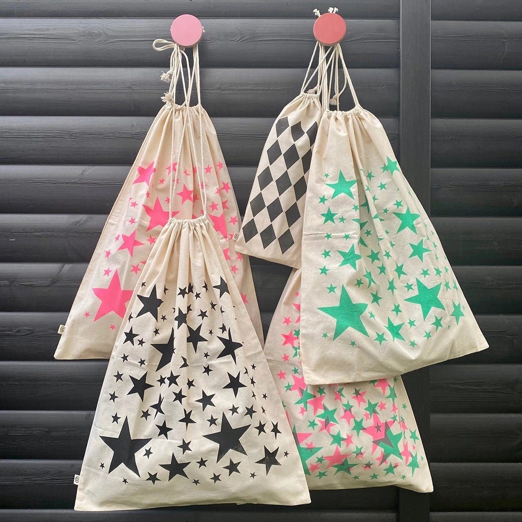 Stars Drawstring Sack Bags by Petra Boase Ltd