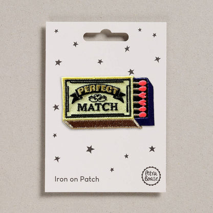 Perfect Match | Matchbox Iron-On Embroidered Patch