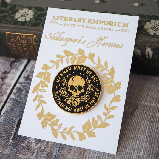 Ophelia Enamel Pin Badge by Literary Emporium