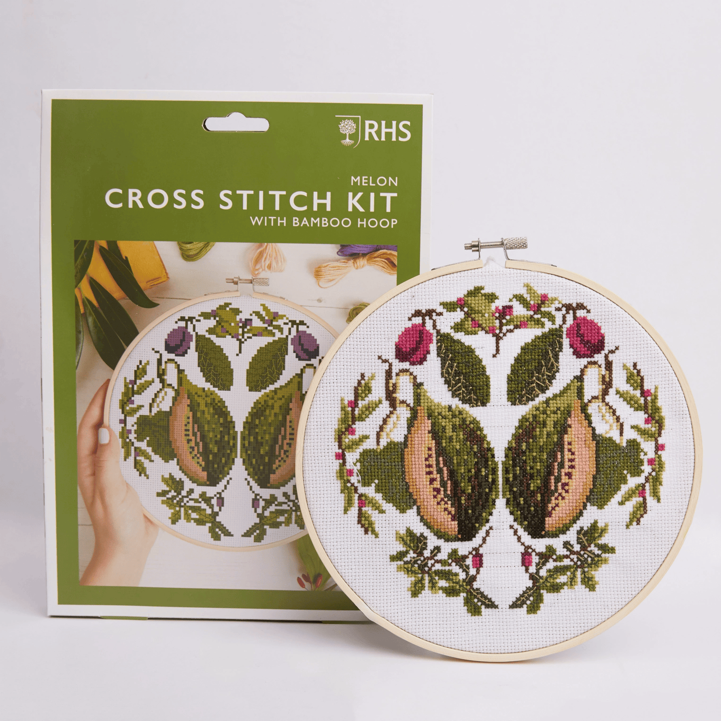 Cross Stitch Kit, Multicoloured, 8", Melon By West Design Products