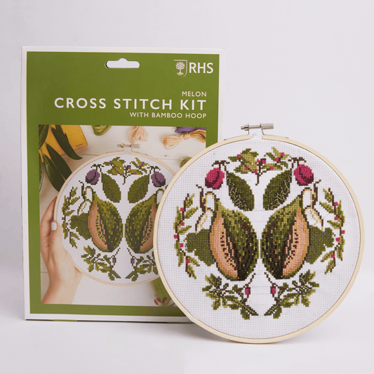 Cross Stitch Kit, Multicoloured, 8", Melon By West Design Products