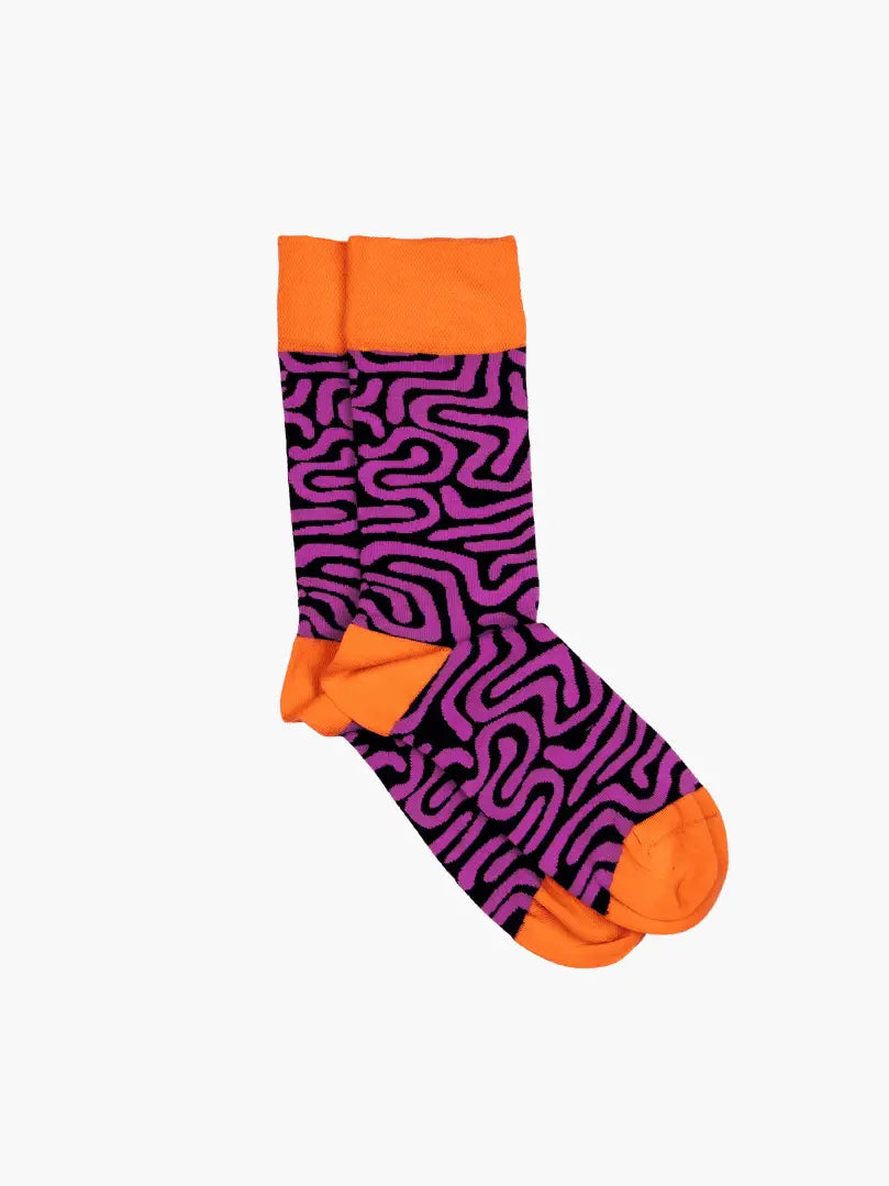 Roots Purple Socks by Afropop