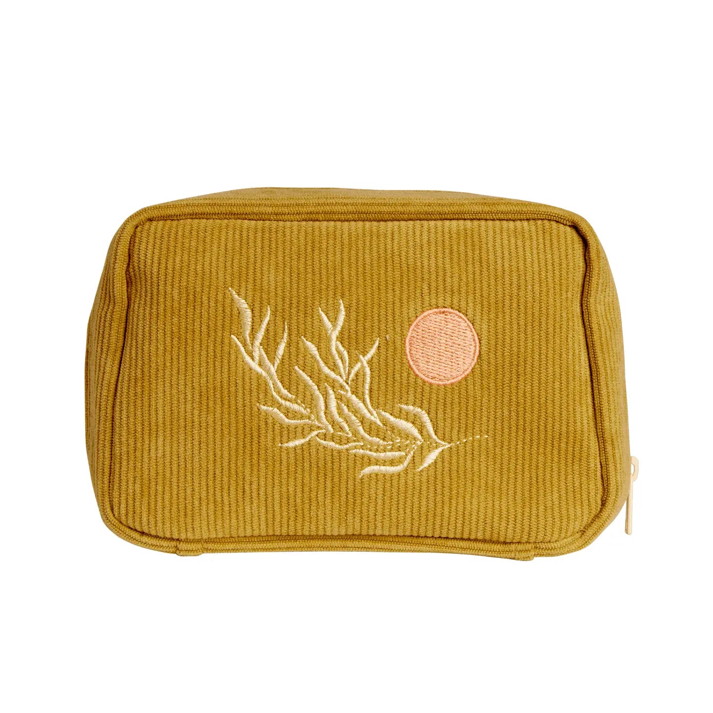 Corduroy Makeup Bag in Olive by CAI & JO