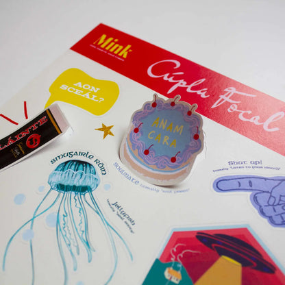 Cúpla Focal (Irish Language Sticker Set) by Mink