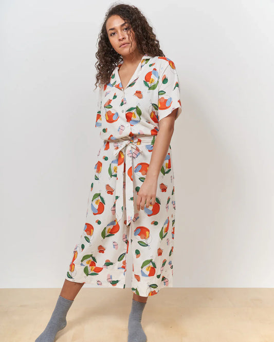 Orange Harvest Wide Hem Culottes by Periodical