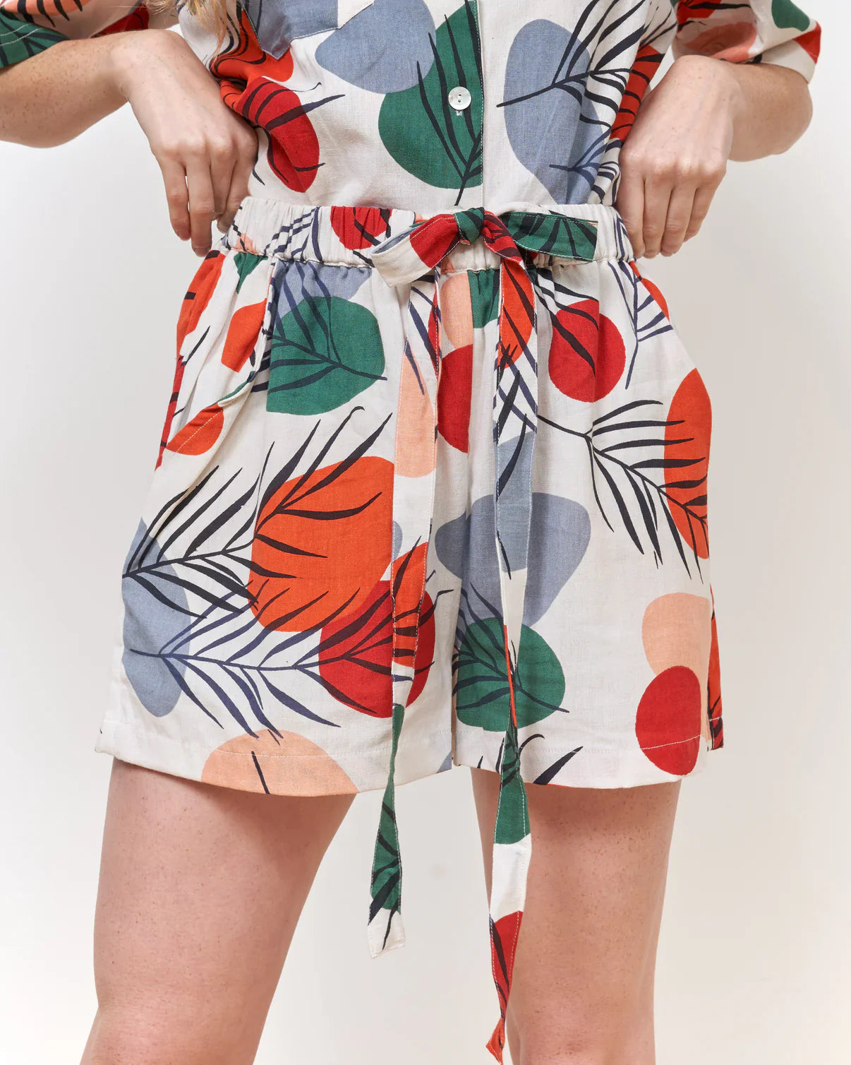 Woodland Walk Drawstring Shorts by Periodical