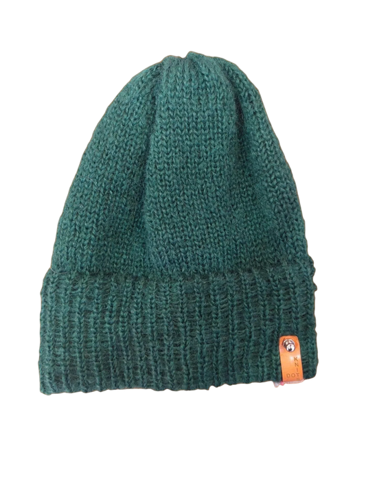 Mohair Hat - Green by DotKnits