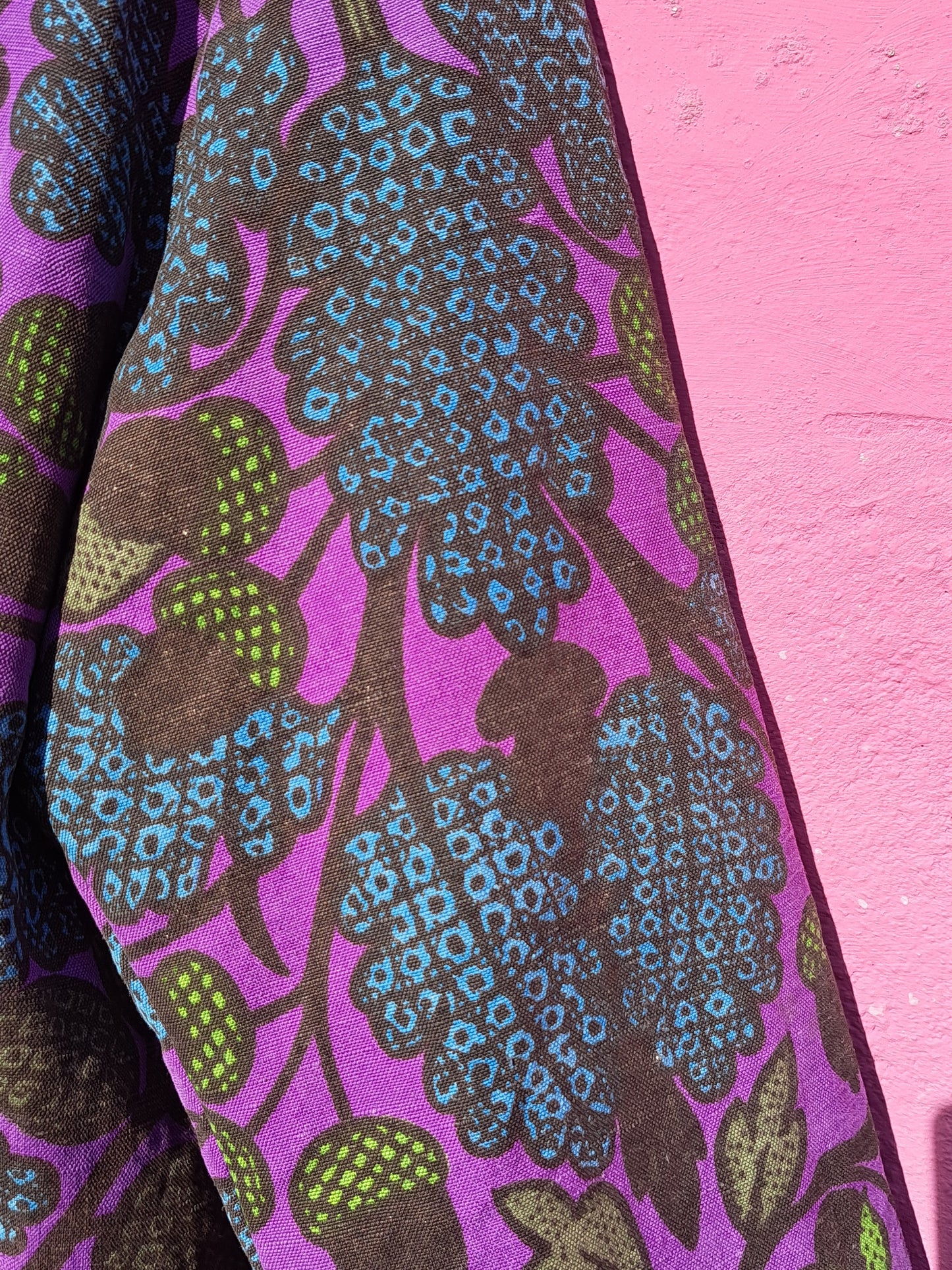 Handmade Vintage Zip-up Patterned Jacket By Patchwork Park