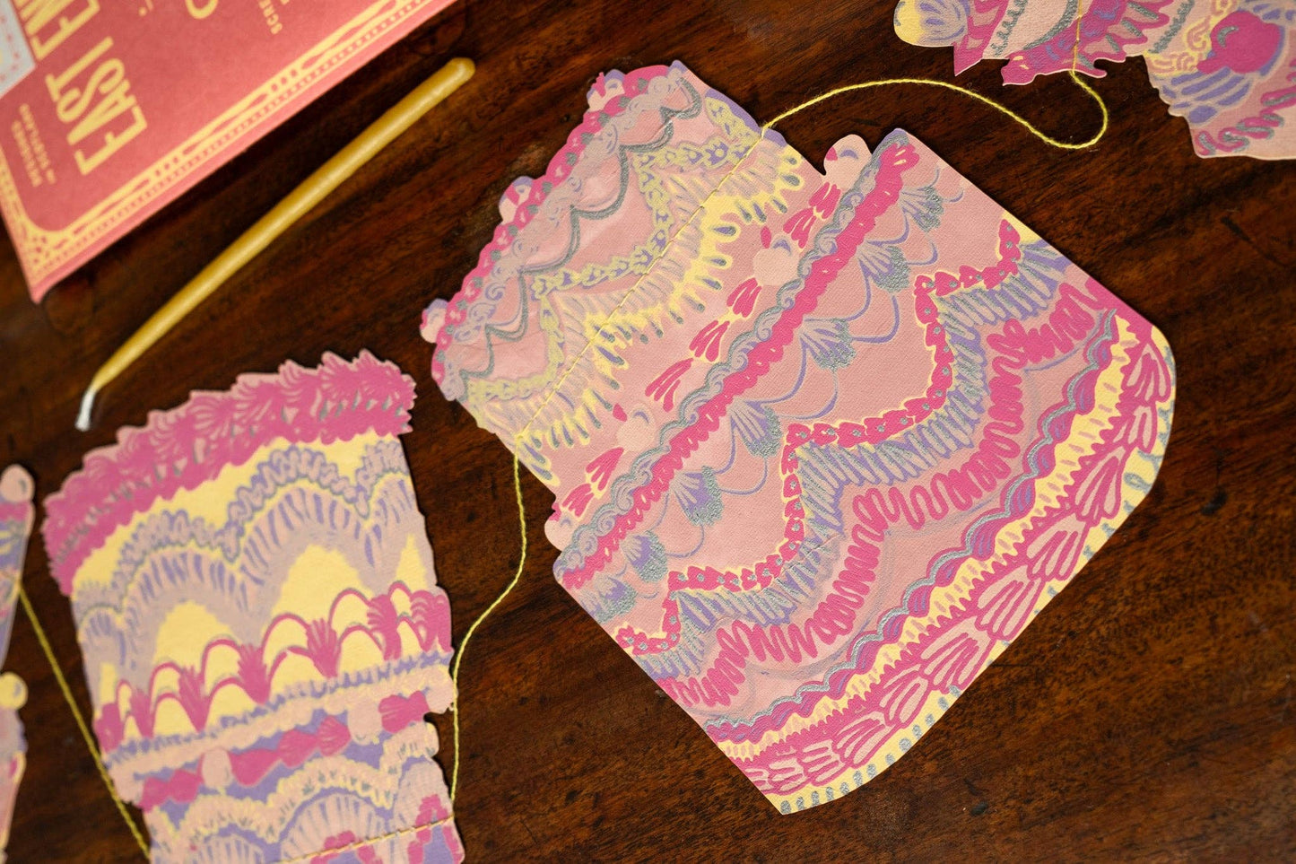 Celebration / Birthday CAKES Sewn Garland By East End Press