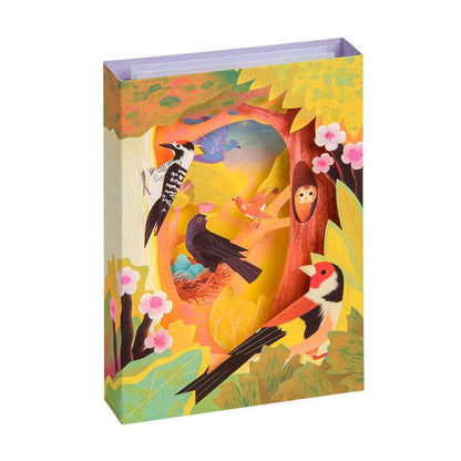 British Birds 3D Greeting Card By Oh Deer