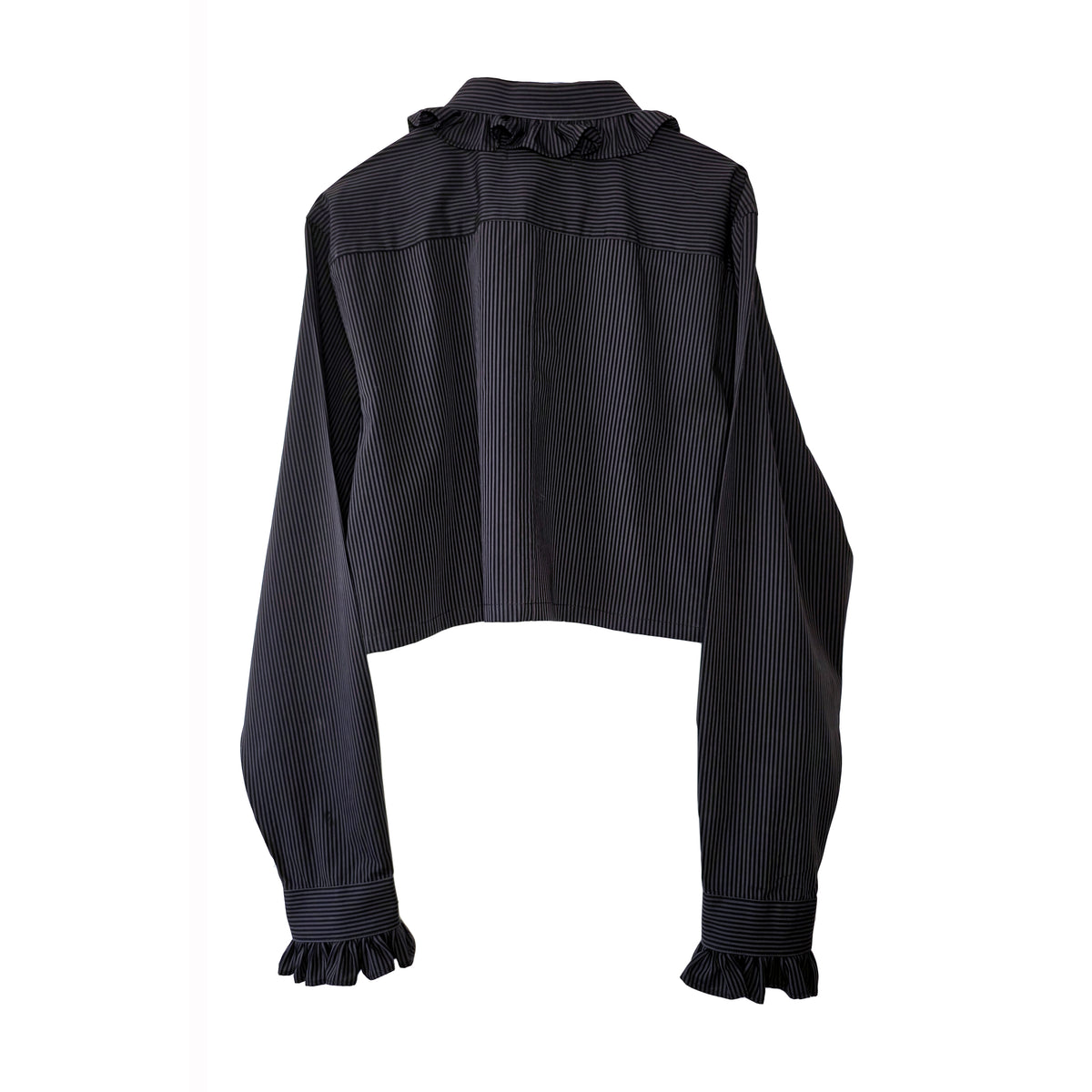 Premonition Shirt in Black and Grey Stripe by Odd Janko