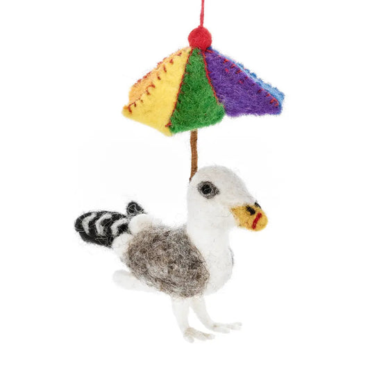 Summer Seagull Hanging Decoration by Felt So Good