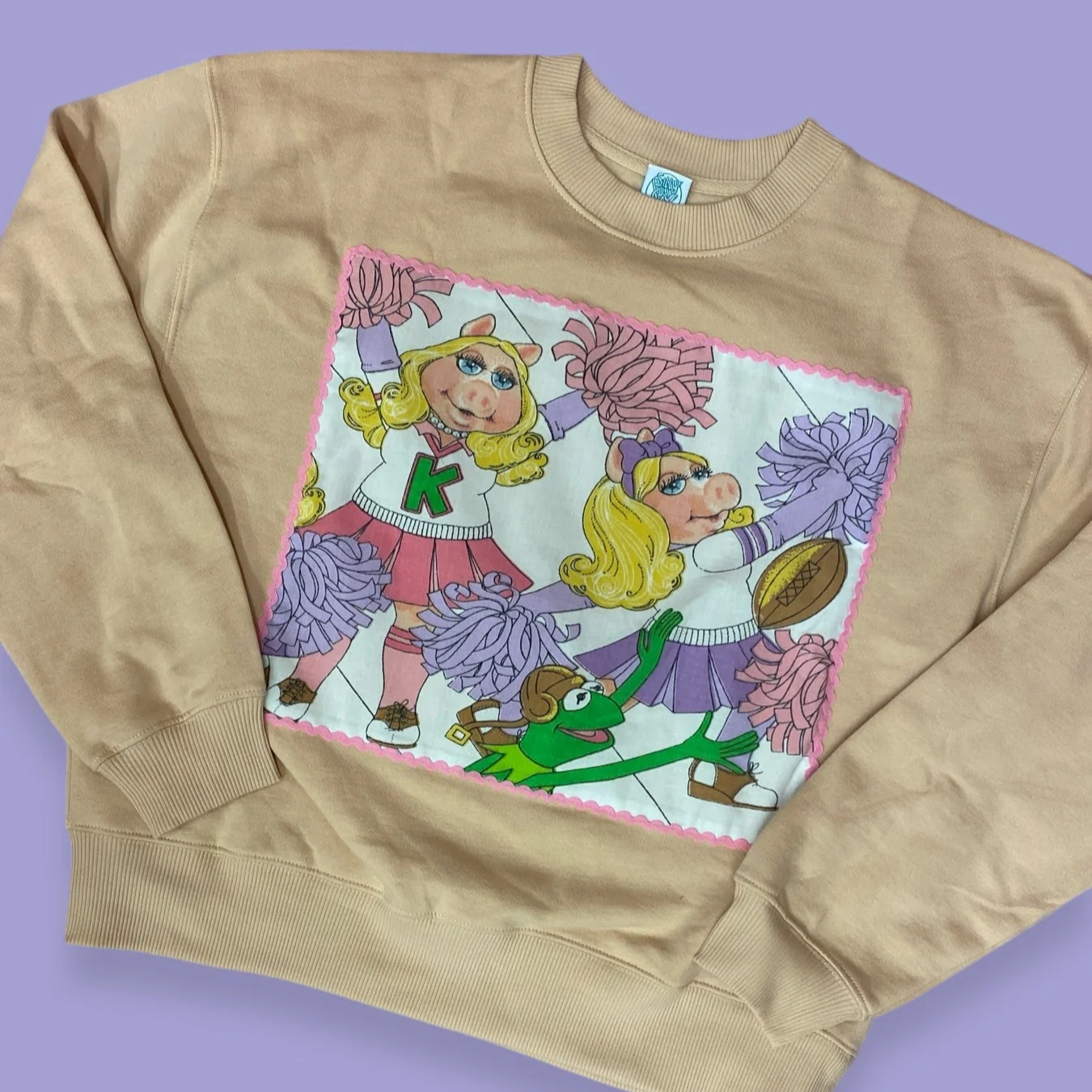 LISA JUMPER - size medium Piggy design up cycled by Silly Girl Club