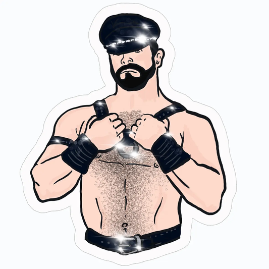 Gay Leather Man Sticker by Bite Your Granny