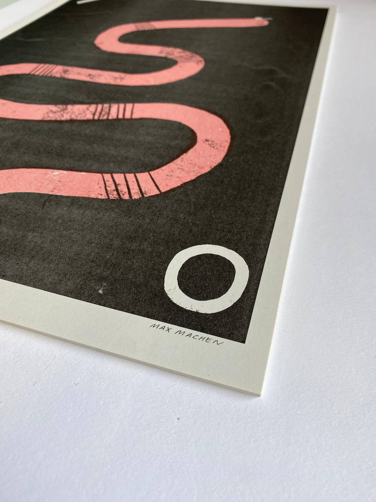 Cool Worm Risograph Print By Maxy Machen