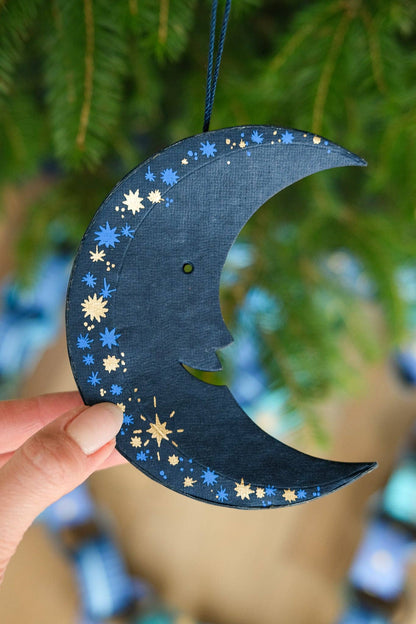 Midnight Man on the Moon Board Decoration By East End Press