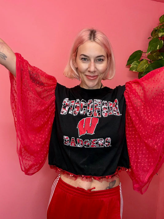 Badgers Wings Puff Vintage T-shirt By ByByrd