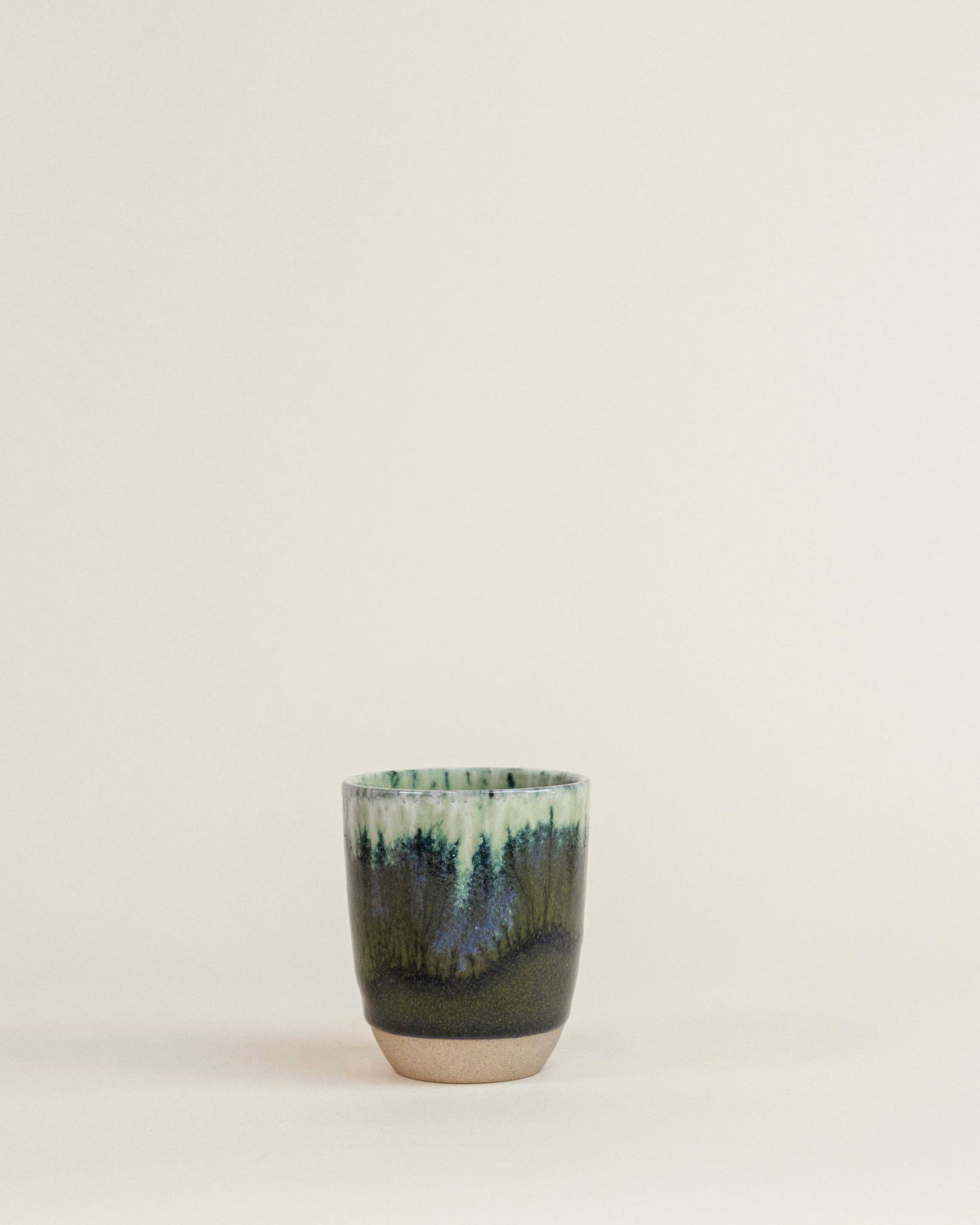 Green Cappuccino Cup Azeitona By Grain By Grain
