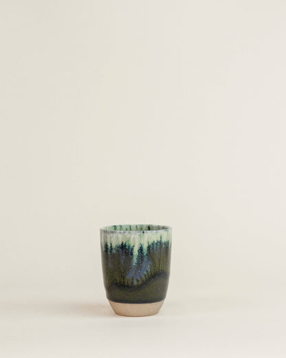 Green Cappuccino Cup Azeitona By Grain By Grain