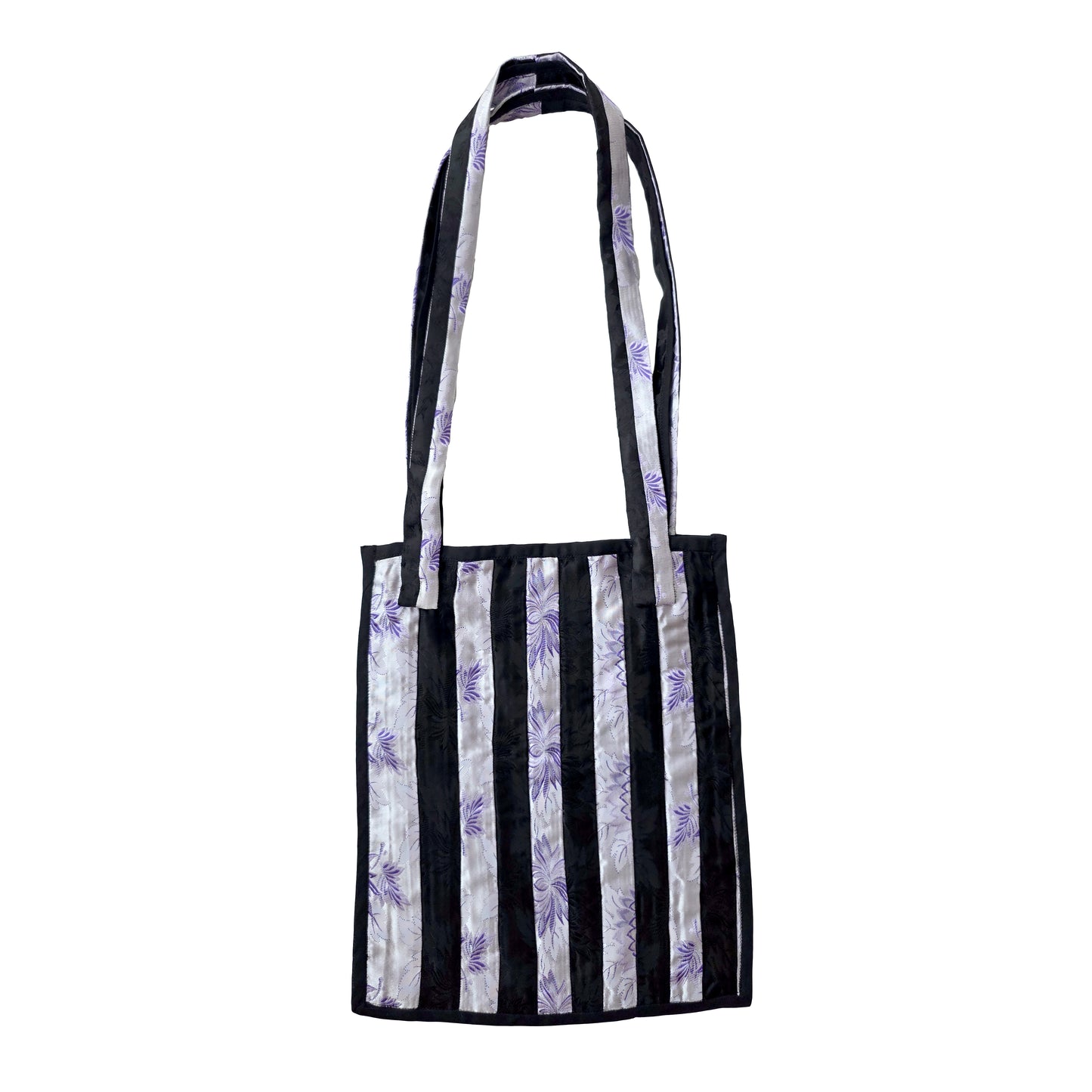 The Odd Lilac And Black Stripe Tote Bag by Odd Janko