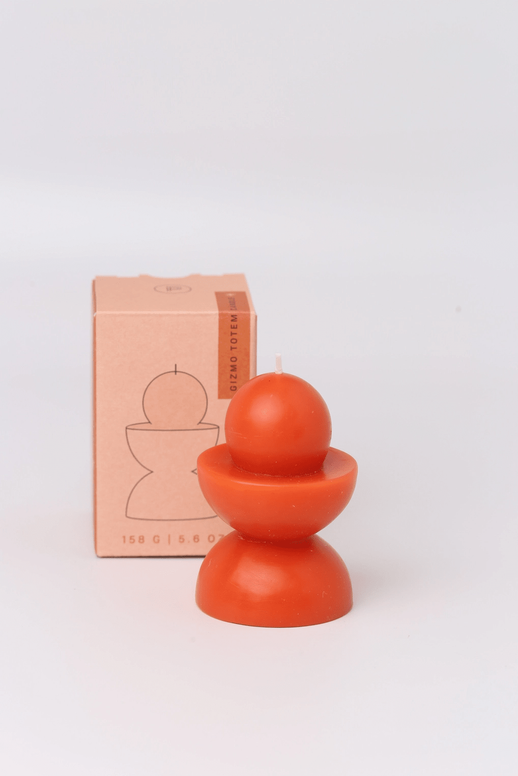 Paddywax Totem Candle - Red Orange - Gizmo by Designworks Collective